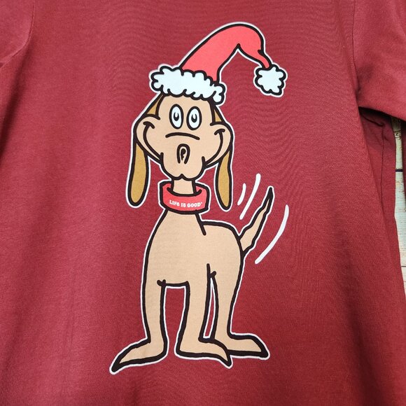 Life Is Good Dr Seuss Crusher Tee T-Shirt Max Christmas Holiday Red Men's XS - Picture 2 of 13